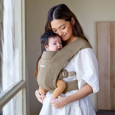 Bambinista-ERGOBABY-Carriers-ERGOBABY Embrace Knit Newborn Carrier - Soft Olive