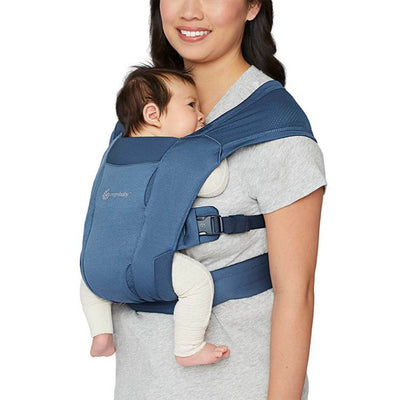 Bambinista-ERGOBABY-Carriers-ERGOBABY Embrace Soft Air Mesh Newborn Carrier - Blue