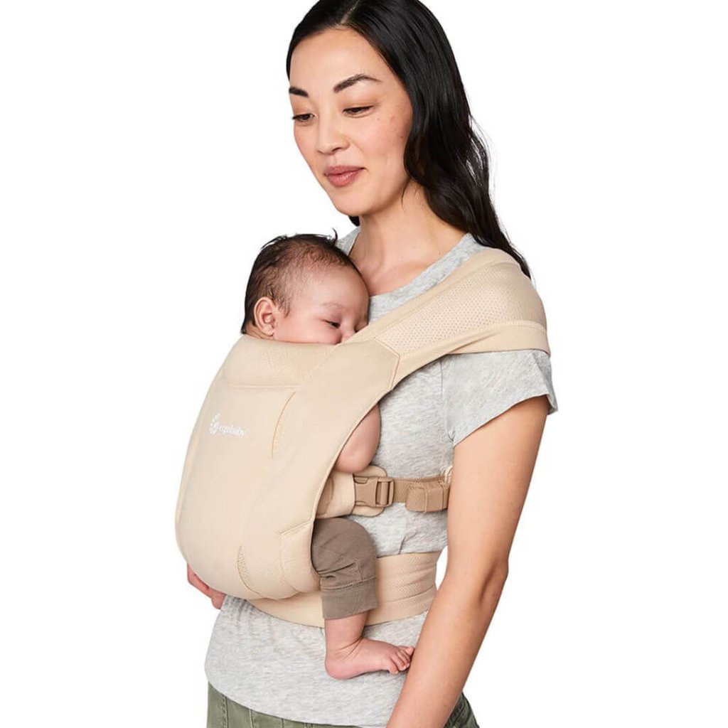 Bambinista-ERGOBABY-Carriers-ERGOBABY Embrace Soft Air Mesh Newborn Carrier - Cream