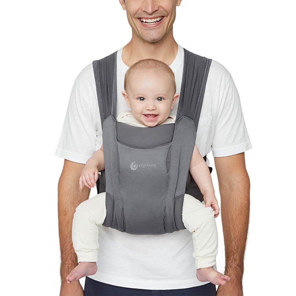 Bambinista-ERGOBABY-Carriers-ERGOBABY Embrace Soft Air Mesh Newborn Carrier - Washed Black