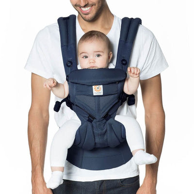 Bambinista-ERGOBABY-Carriers-ERGOBABY Omni 360 Cool Air Mesh Baby Carrier - Midnight Blue