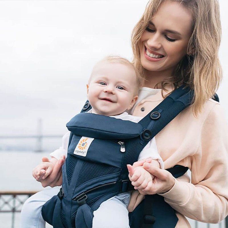 Bambinista-ERGOBABY-Carriers-ERGOBABY Omni 360 Cool Air Mesh Baby Carrier - Midnight Blue