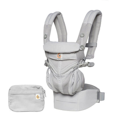 Bambinista-ERGOBABY-Carriers-ERGOBABY Omni 360 Cool Air Mesh Baby Carrier- Pearl Grey