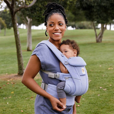 Bambinista-ERGOBABY-Carriers-ERGOBABY Omni Breeze Baby Carrier - Blue Lavender