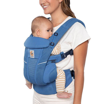 Bambinista-ERGOBABY-Carriers-ERGOBABY Omni Breeze Baby Carrier - Sapphire Blue
