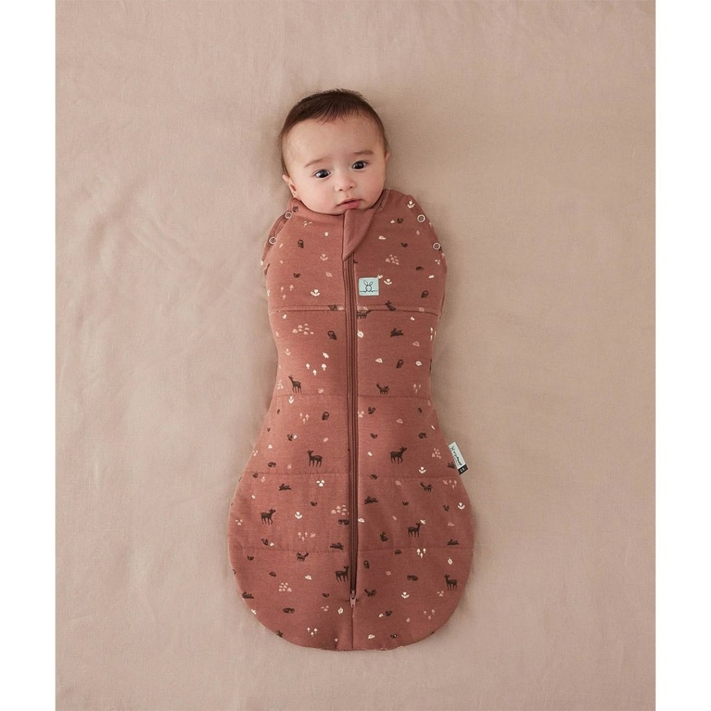 Bambinista-ERGOPOUCH-Sleeping Bags-ERGOPOUCH - Organic Cocoon Swaddle Bag 2.5 TOG - Forest Friends