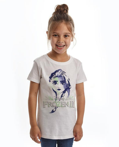 Bambinista-FABRIC FLAVOURS-Tops-Frozen 2 Tee Elsa Sparkle Face White