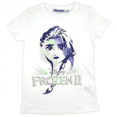 Bambinista-FABRIC FLAVOURS-Tops-Frozen 2 Tee Elsa Sparkle Face White