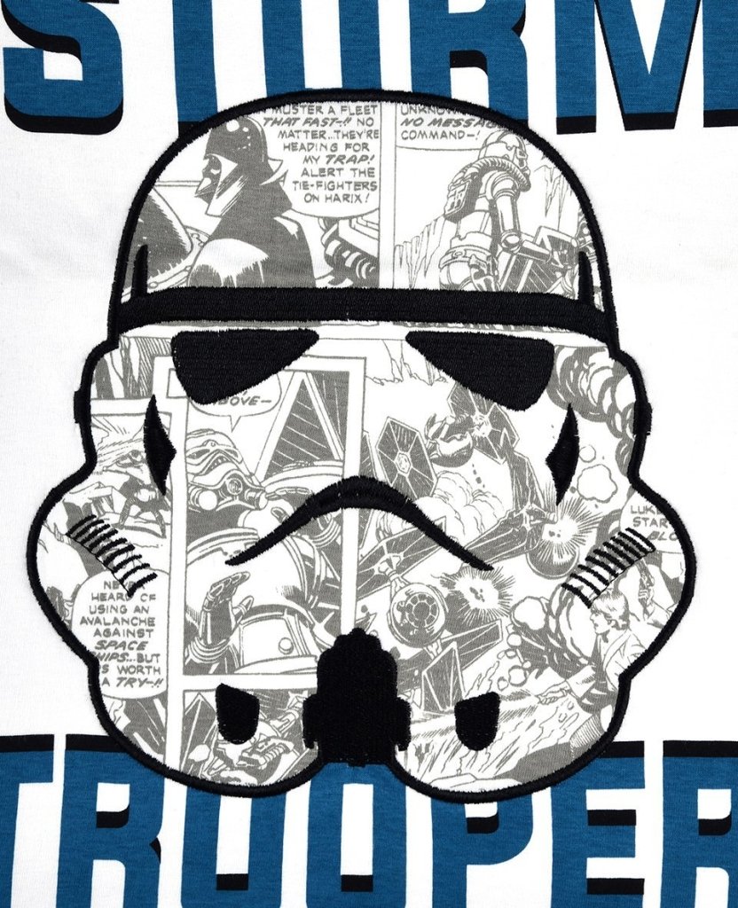Bambinista-FABRIC FLAVOURS-Tops-Star Wars Stormtrooper Comic Print Tee