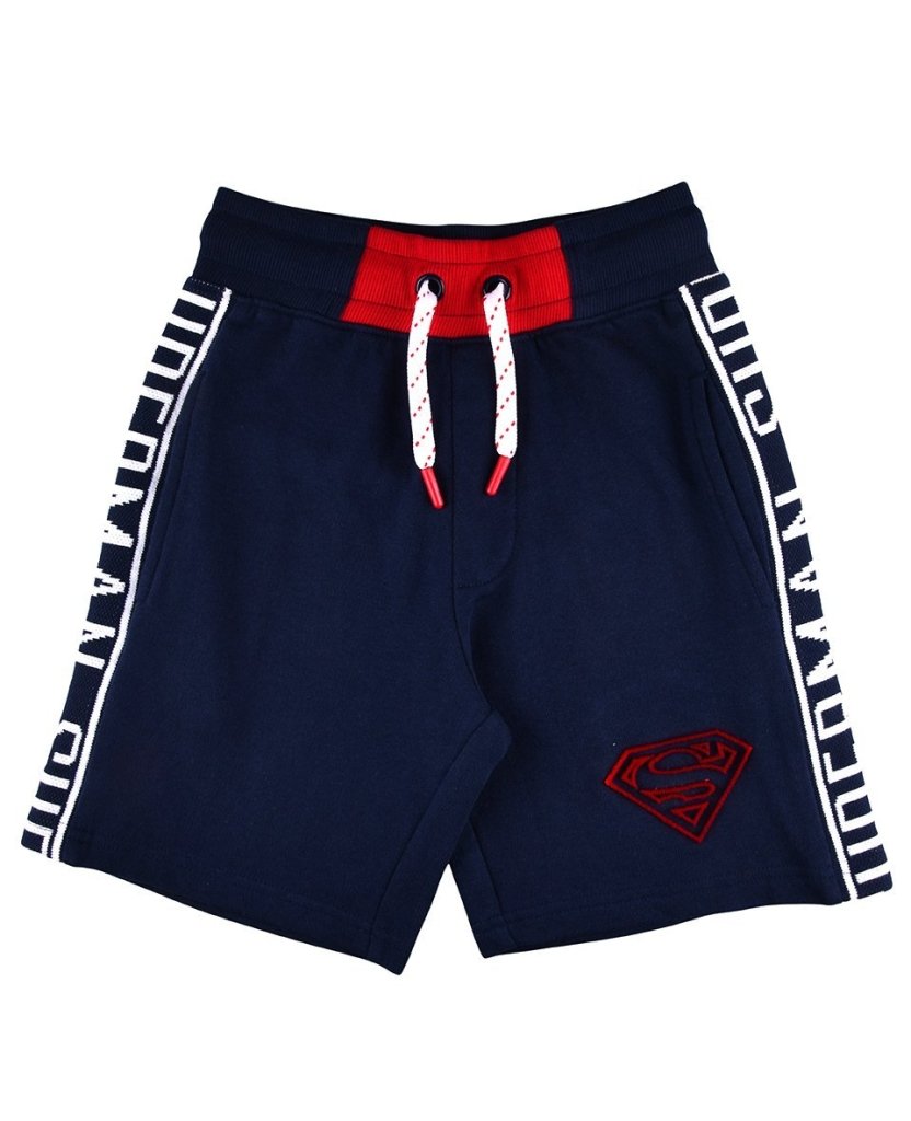 Bambinista-FABRIC FLAVOURS-Bottoms-Superman Logo Sweatshorts