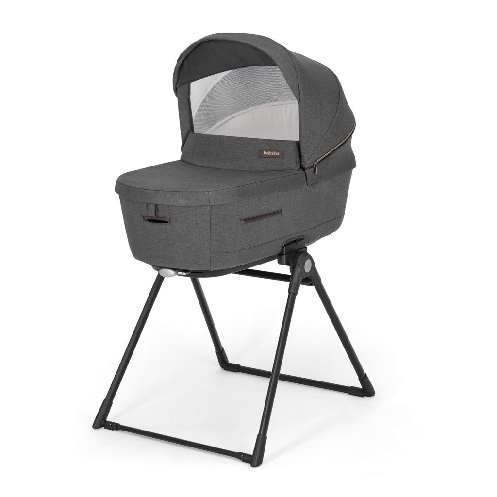 Bambinista-INGLESINA-Travel-INGLESINA Aptica 5 Piece Travel Systems with Car Seat and 360 Rotating Isofix Base - Velvet Grey