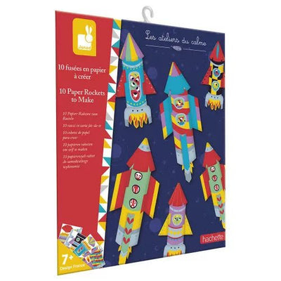 Bambinista-Janod-Toys-Janod 10 Paper Rockets to Make