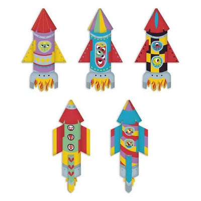 Bambinista-Janod-Toys-Janod 10 Paper Rockets to Make