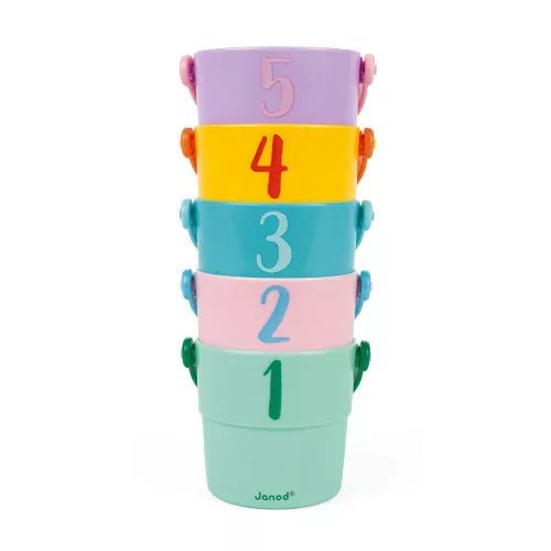 Bambinista-Janod-Toys-Janod 5 Activities Buckets Bath Toy