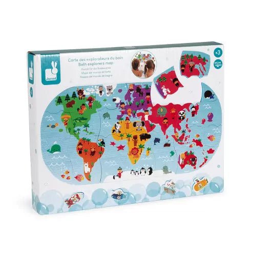 Bambinista-Janod-Toys-Janod Bath Explorers Map Bath Toy