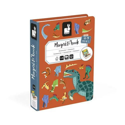 Bambinista-Janod-Toys-Janod Dinosaurs Magneti'book - 52 magnets