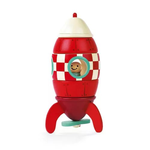 Bambinista-Janod-Toys-Janod Small Wooden Magnetic Rocket