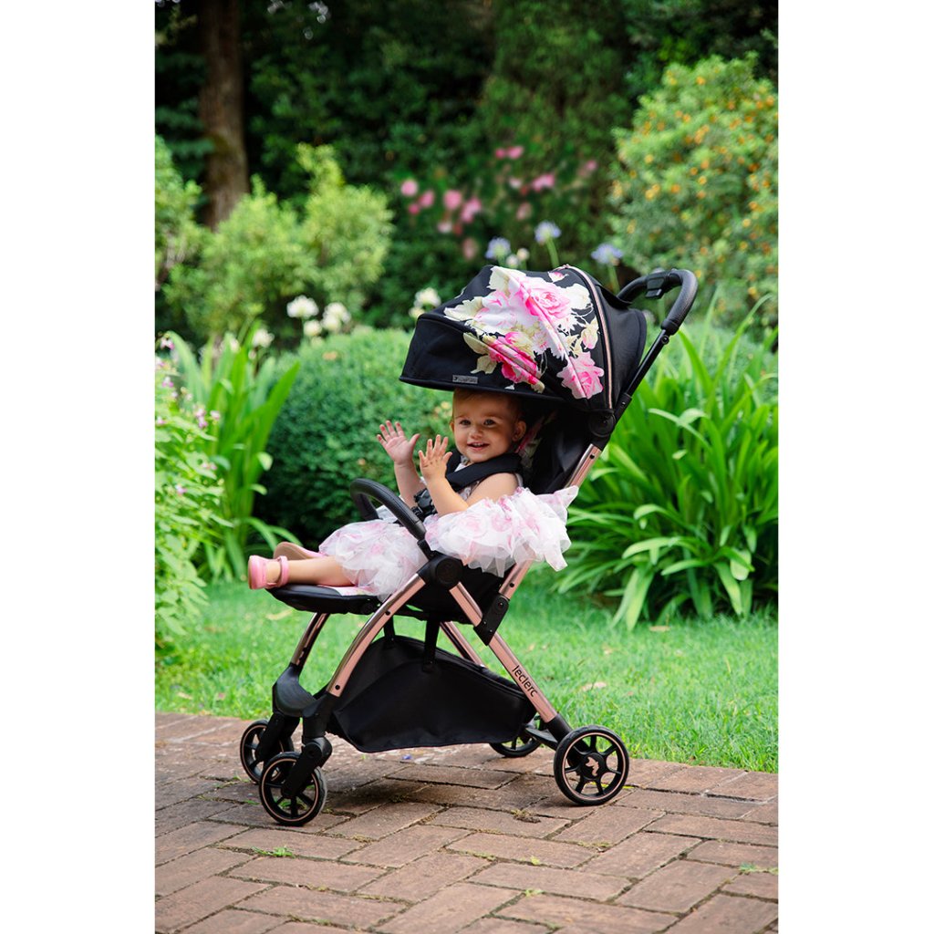 Bambinista-LECLERC-Travel-Leclerc Baby by Monnalisa Stroller - Deep black