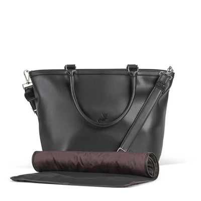 Bambinista-LECLERC-Travel-LECLERC Baby Luxury Changing Bag faux leather - Black