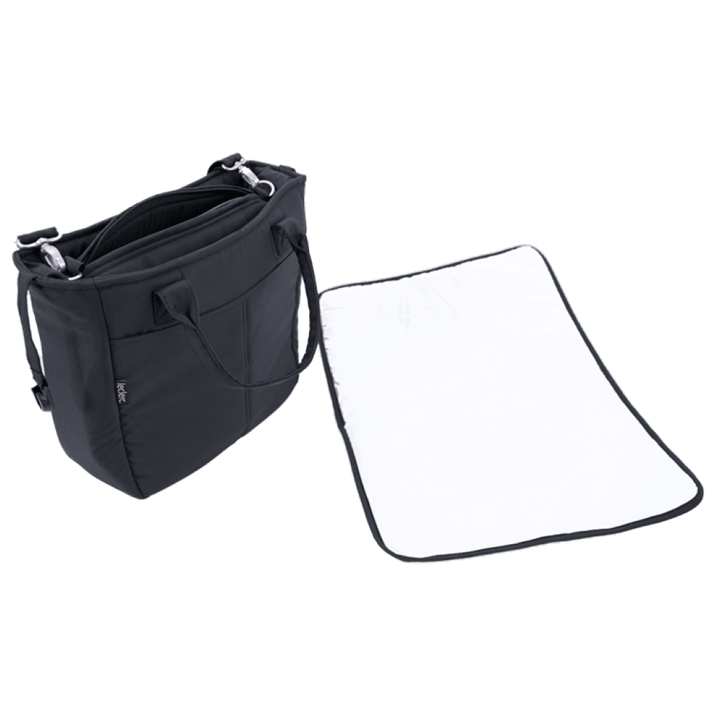 Bambinista-LECLERC-Travel-Leclerc Diaperbag Fabric - Black