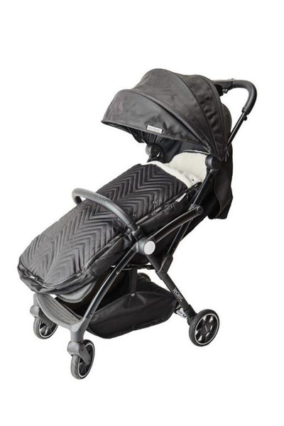 Bambinista-LECLERC-Travel-Leclerc Footmuff De Luxe - Black