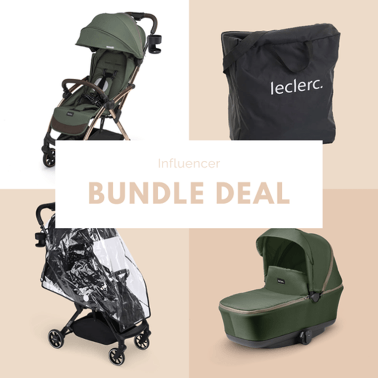 Bambinista-LECLERC-Travel-Leclerc Influencer + Bassinet Bundle - Army Green