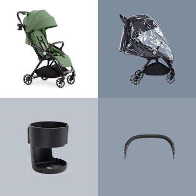 Bambinista-LECLERC-Travel-Leclerc Magicfold™ Plus + Bassinet - Green