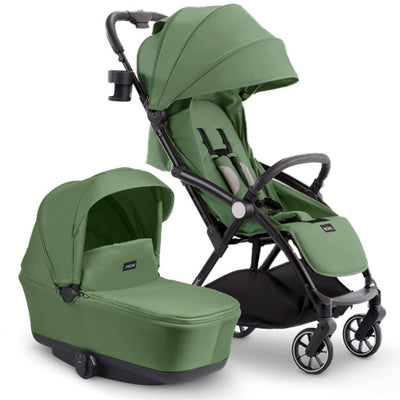 Bambinista-LECLERC-Travel-Leclerc Magicfold™ Plus + Bassinet - Green