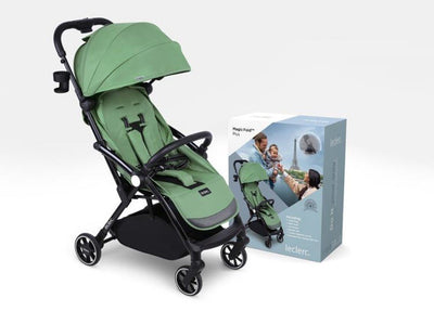 Bambinista-LECLERC-Travel-Leclerc Magicfold™ Plus + Bassinet - Green