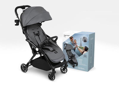 Bambinista-LECLERC-Travel-Leclerc Magicfold™ Plus + Bassinet - Grey