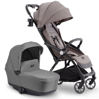 Bambinista-LECLERC-Travel-Leclerc Magicfold™ Plus + Bassinet - Grey