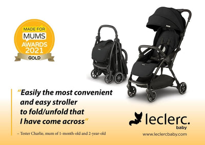 Bambinista-LECLERC-Travel-Leclerc Magicfold™ Plus Stroller - Black