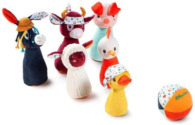 Bambinista-LILLIPUTIENS-Toys-LILLIPUTIENS My First Bowling Pins Farm