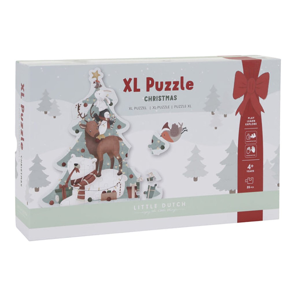 Bambinista-LITTLE DUTCH-Toys-LITTLE DUTCH Christmas Jigsaw Puzzle XL FSC