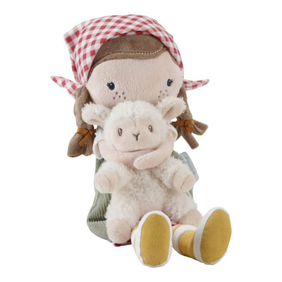 Bambinista-LITTLE DUTCH-Toys-LITTLE DUTCH Cuddle Doll 35cm - Farmer Rosa With Sheep