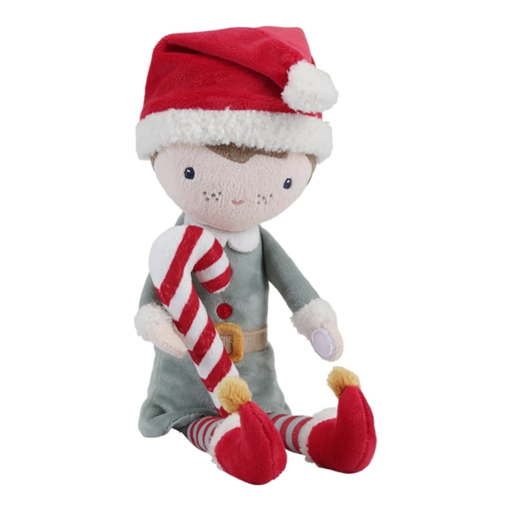 Bambinista-LITTLE DUTCH-Toys-LITTLE DUTCH Cuddle Doll Christmas Jim - 35cm