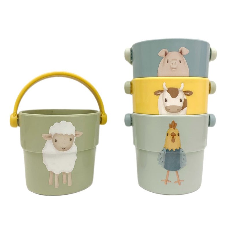 Bambinista-LITTLE DUTCH-Toys-LITTLE DUTCH Little Farm Bath Cups