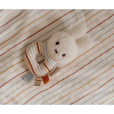 Bambinista-LITTLE DUTCH-Toys-LITTLE DUTCH Miffy Rattle - Vintage Sunny Stripes
