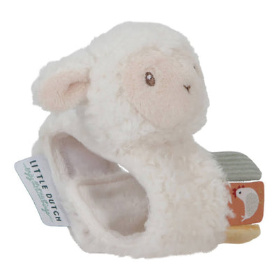 Bambinista-LITTLE DUTCH-Toys-LITTLE DUTCH Sheep Wrist Rattle Little Farm