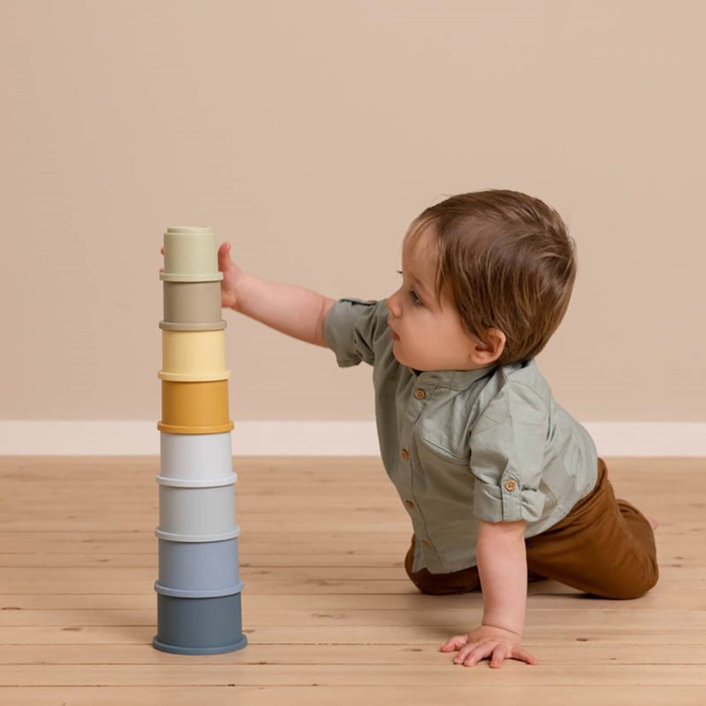 Bambinista-Little Dutch-Toys-Little Dutch Stacking Cups Blue