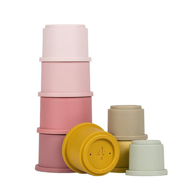 Bambinista-Little Dutch-Toys-Little Dutch Stacking Cups Pink