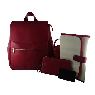 Bambinista-LONDON-OLIVIA-Travel-LONDON-OLIVIA Notting Hill Baby Backpack Bag - Red