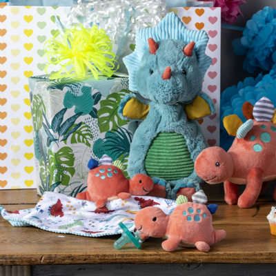 Bambinista-MARY MEYER-Toys-Pebblesaurus Lovey – 13″