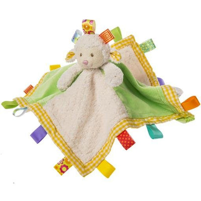 Bambinista-MARY MEYER-Toys-Taggies Sherbet Lamb Character Blanket – 13×13″