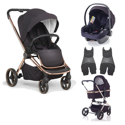 Bambinista-MEE-GO-Travel-MEE-GO Pure 2in1 Stroller with Cosmo i-Size Car Seat - Dusty Rose