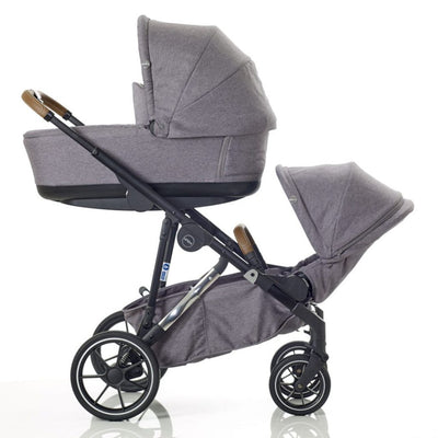 Bambinista-MEE-GO-Travel-MEE-GO Uno Plus 2in1 Stroller - Grey/Chrome