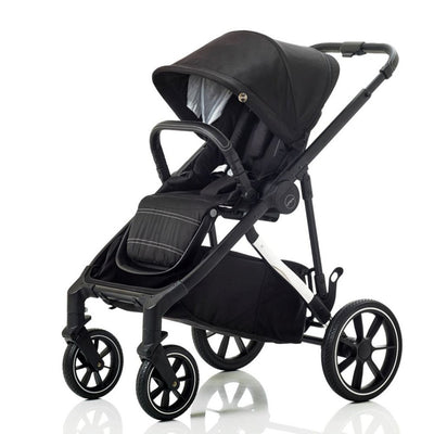 Bambinista-MEE-GO-Travel-MEE-GO Uno Plus 2in1 Stroller with Cosmo i-Size Car Seat - Black/Chrome