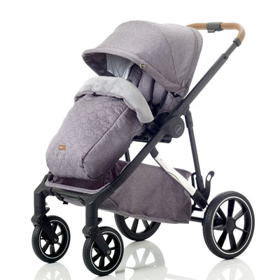 Bambinista-MEE-GO-Travel-MEE-GO Uno Plus 2in1 Stroller with Cosmo i-Size Car Seat - Grey/Chrome