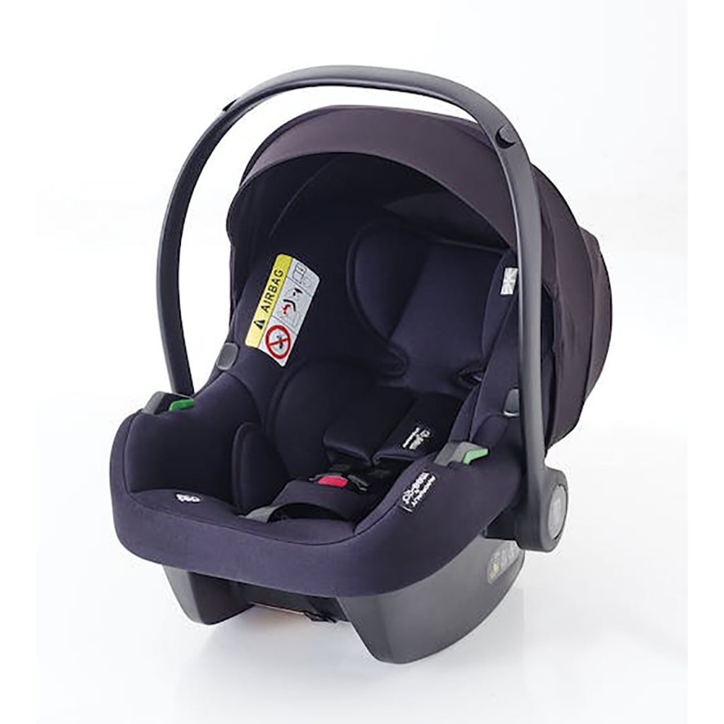 Bambinista-MEE-GO-Travel-MEE-GO Uno Plus Double Stroller with Cosmo i-Size Car Seat - Black/Rose