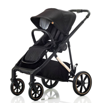 Bambinista-MEE-GO-Travel-MEE-GO Uno Plus Twin Stroller - Black/Chrome